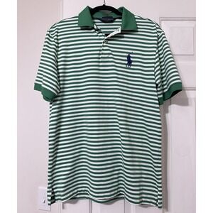 Polo Ralph Lauren Performance Golf Big Pony Stretch Polo Shirt Men's Med Striped
